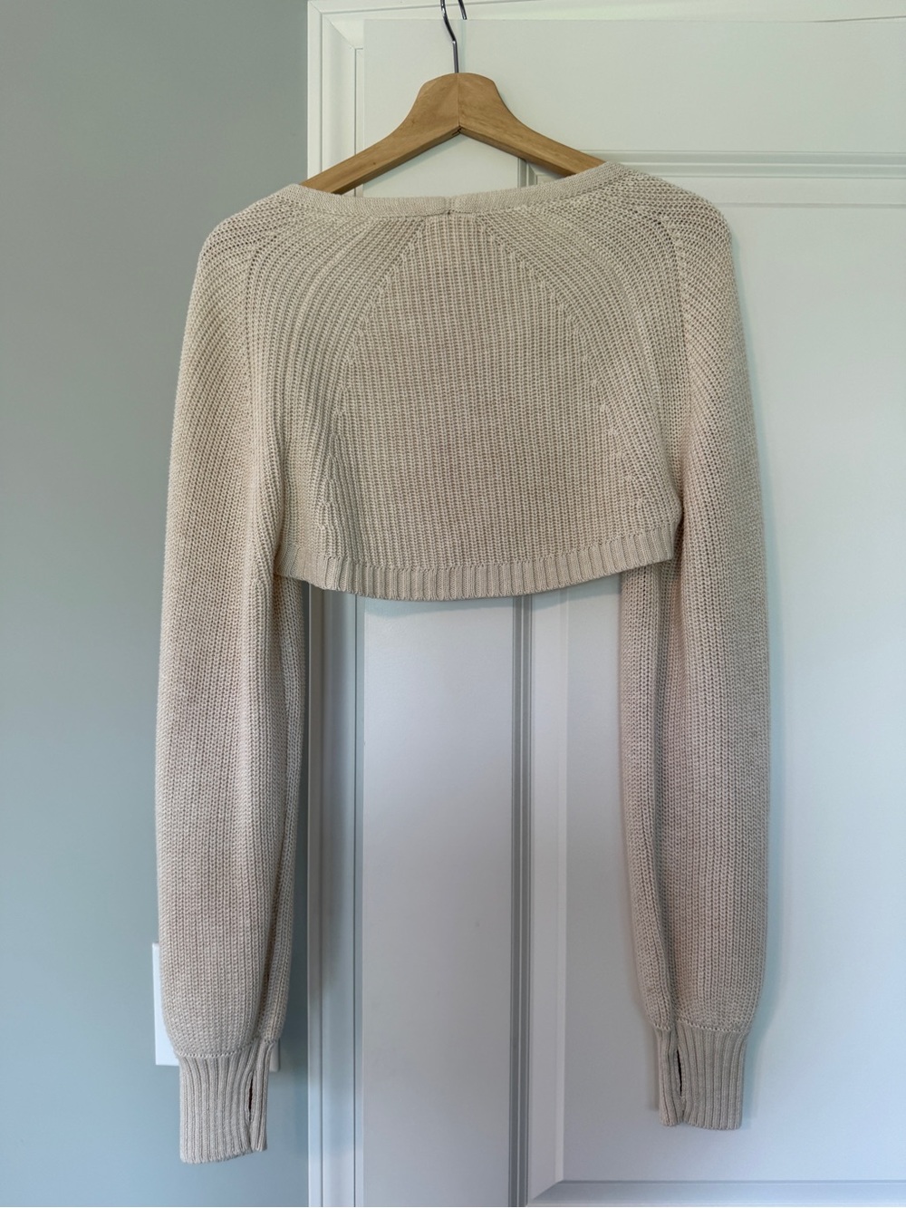 aerie Cream Cropped Bolero Shrug - Picture 3 of 3